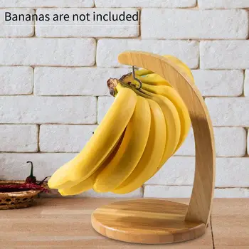 Banana Cârlig Umeraș Banana Suport Cuier Banana Bambus Suportul Robust Fructe De Afișare Cu Cârlig Pentru Acasă Sau La Bar Blat