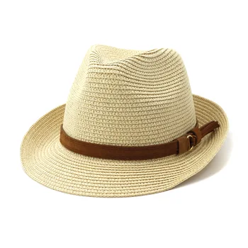 Noul Jazz Pălărie de Paie de Primăvară și de Vară pentru Bărbați și Femei Britanice în aer liber în Stil Respirabil Protecție solară Casual Pălărie de Vară