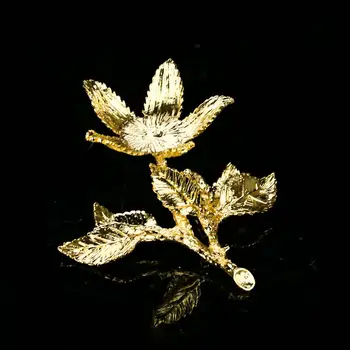 3D Flori Frunze Frunze Creanga de Aur Meserii din Metal Ornament de Cristal Display Stand de Bijuterii de Bază de Stocare de Ceai Animale de companie, Birou de Decor