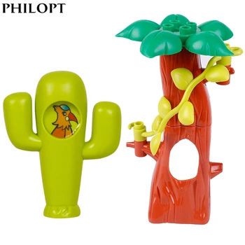 Serie De Plante Mari Blocuri De Flori Iarba Copac Fructe Podoabă Accesorii Compatibile Scene Asambla Jucării Pentru Copii Cărămizi