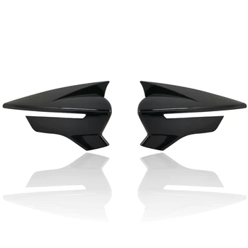 2 Bucăți de Înaltă Calitate Plastic ABS Bat Stil capace Capace de Oglinzi Retrovizoare Capac de Pian Negru Pentru Seat Leon MK3 MK3.5 2013-2019