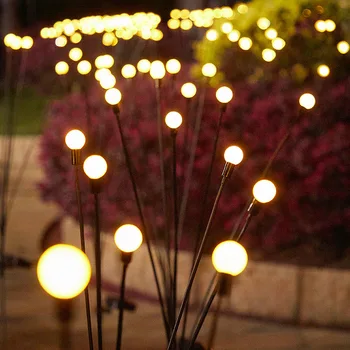 1BUC Solara LED Exterior Decoratiuni de Gradina Peisaj Lumini de Artificii Firefly Lumini de Gradina Gazon Garden Decor de Crăciun Lumina